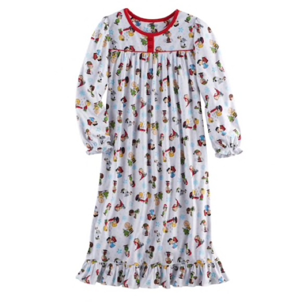 Super cute Charlie Brown Christmas gown Sz 10/12